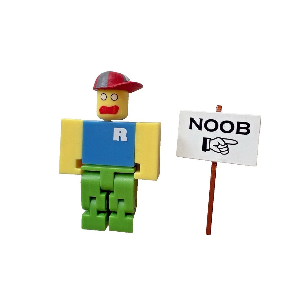 Roblox Noob Series 1 Figure With Hat And Sign Toy - No Code